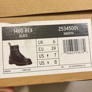 Brand new doc martens, never worn too big for my daughter